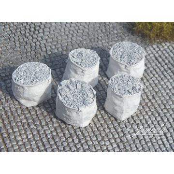 Juweela Big bags with rubble - white - 5x - 0 / 1:43,5 (JW24229)