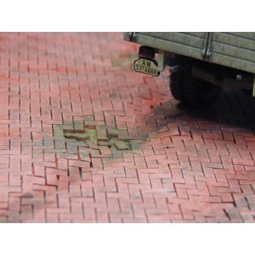 Juweela FLEXYWAY paving stone segment herringbone - red - 4x - 0 / 1:43,5 (JW24118)