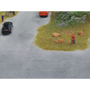 Juweela FLEXYWAY old town cobblestone place 32x9cm - 32 x 9cm - H0 / 1:87 (JW28273)