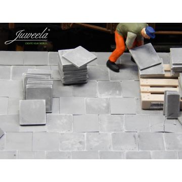Juweela Walking plates 50x50 - Dark grey - 420x - 0 / 1:43,5 (JW24151)
