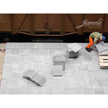 Juweela Walking plates - Dark grey - 280x ganz - 260x halb - 0 / 1:43,5 (JW24155)