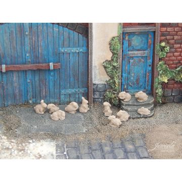 Juweela RABBITS - BROWN -  - 1:32 / 1:35 (JW23369)