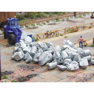 Juweela Metal scrap of aluminium - 60g - H0 / 1:87 (JW28185)