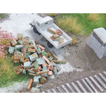 Juweela metal scrap, colored - rusty - 25g - TT / N (JW21268)