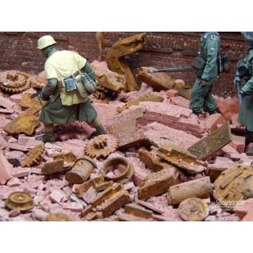 Juweela SCRAP METAL GEARS - RUSTY -  - 1:35 (JW23337)