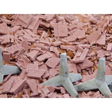 Juweela Tank barrier concrete hedgehog - gray - 5x - 0 / 1:43,5 (JW24114)