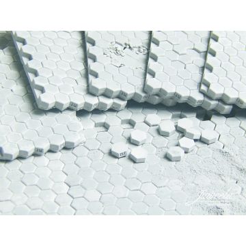 Juweela PLATES HEXA STYLE - GREY - 0.50 x 6.80 x 3.90 cm - 1:32 / 1:35 (JW23401)