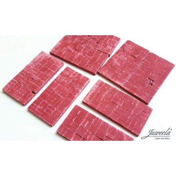 Juweela PAVING SLABS BRICKS - BRICK RED - 0.40 x 6.10 x 3.10 cm - 1:32 / 1:35 (JW23403)