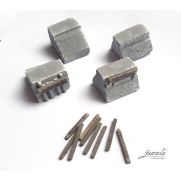 Juweela buffer stop concrete - concrete - 6x - TT / 1:120 (JW21267)