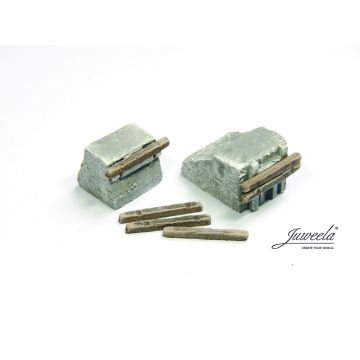 Juweela concrete buffer stop - concrete - 6 x - N / 1:160 (JW21615)