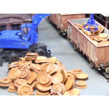 Juweela Railway wheels - Rusty - 75g - H0 / 1:87 (JW28179)