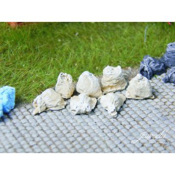 Juweela Bags (garbage/transport) - Beige - 100x - H0 / 1:87 (JW28323)