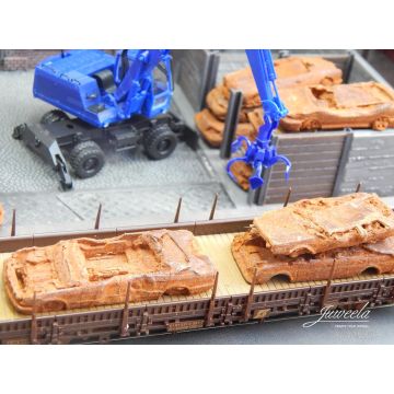 Juweela Scrap cars - Rusty - 6x - H0 / 1:87 (JW28168)