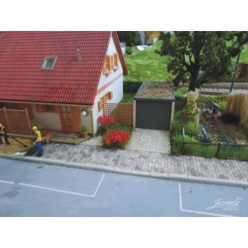Juweela Street pavers - Grey Mix - ca. 10.000x - H0 / 1:87 (JW28231)