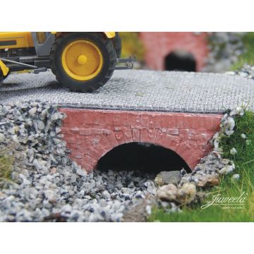 Juweela Water passage small - Brick red - 3x - H0 / 1:87 (JW28291)