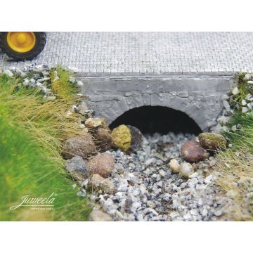 Juweela Water passage middle - Brick grey - 6x - H0 / 1:87 (JW28290)