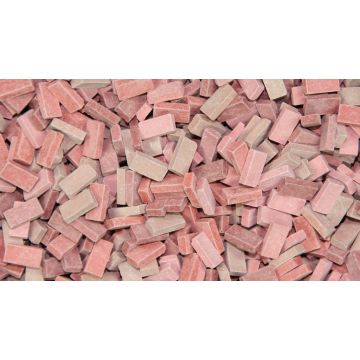 Juweela Bricks (NF) - Brick red mix - 0.72 x 0.36 x 0.18 cm - 1:32 / 1:35 (JW23035)