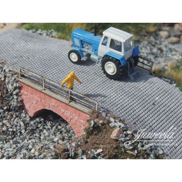 Juweela small brick bridges w/ railing - red - 3 Stk. - TT / N (JW21288)