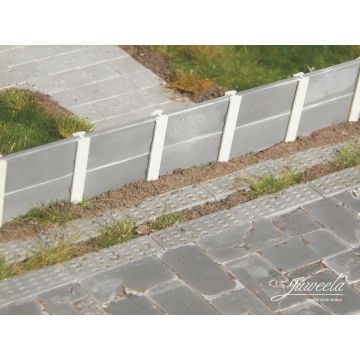 Juweela security Fence concrete piles - GREY - 100cm - TT / N (jw21315)