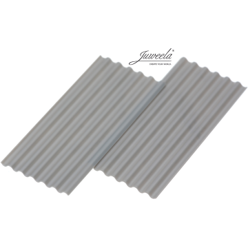 Juweela corrugated iron sheeting fibre cement - brick red - 7.81 x 3.44 x 0.07 cm - 1:32 / 1:35 (JW23246)