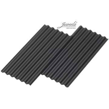 Juweela corrugated iron sheeting fibre cement - antracite - 7.81 x 3.44 x 0.07 cm - 1:32 / 1:35 (JW23264)