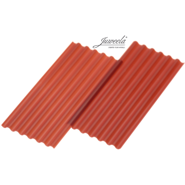 Juweela corrugated iron sheeting fibre cement - red - 7.81 x 3.44 x 0.07 cm - 1:32 / 1:35 (JW23267)