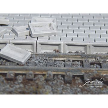 Juweela Bahnsteigkante 38cm ü SO - 130x - H0 / 1:87 (JW28347)
