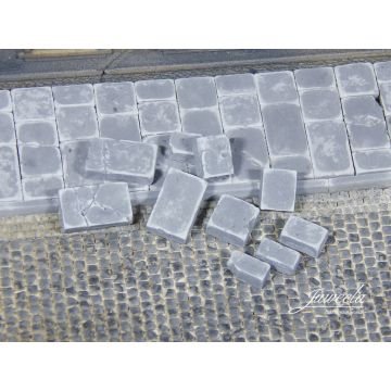 Juweela Bürgersteigplatten - 5 Größen - 350x - H0 / 1:87 (JW28351)