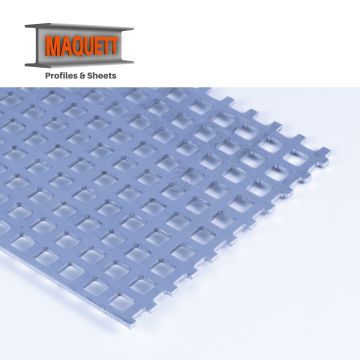 Maquett Metal sheet - Alu. Grating Mesh 5,7mm - 140x200x1,20mm (810-10)