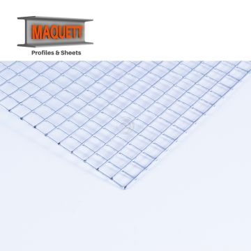 Maquett Metal sheet - Stainless Steel Mesh 6,0mm - 140x200x1.45mm (820-15)