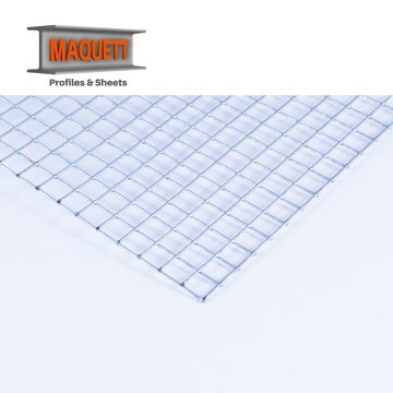 Maquett Metal sheet - Steel Grating Mesh 5,7mm - 140x200x1,20mm (801-15)