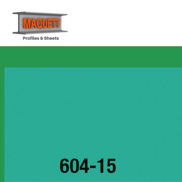 Maquett PVC sheet - Foil - Clear Green - 194x320x0,10mm (604-15)
