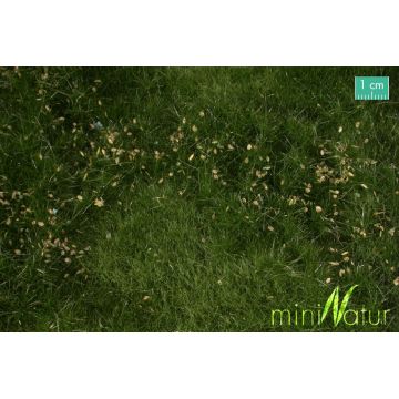 Mininatur Fertile plain meadow with weeds - Summer - ca. 25x15,5cm - H0 / TT (734-22S)