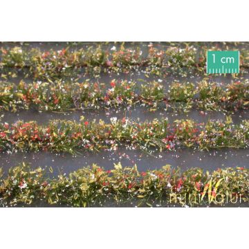 Mininatur Flower field strips - Colourful - ca. 42cm - H0 / TT (767-29S)
