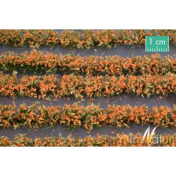 Mininatur Flower field strips - Orange - ca. 42cm - H0 / TT (767-25S)