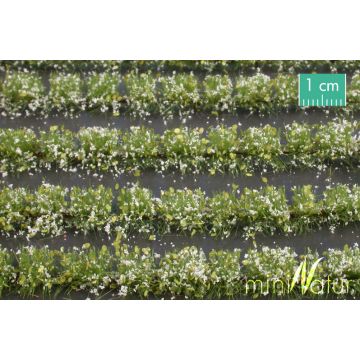 Mininatur Flower field strips - White - ca. 42cm - H0 / TT (767-21S)