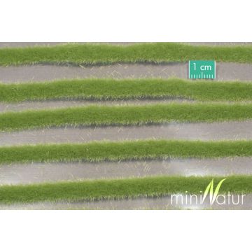 Mininatur Short grass strips - Spring - ca. 15x4cm - H0 / TT (718-21S)