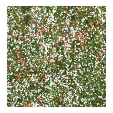 Mininatur Pasture with flowers - Summer - ca. 31,5x25cm - H0 / TT (722-22S)