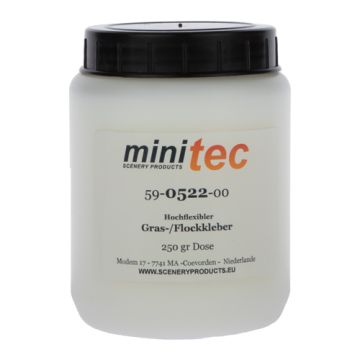 Minitec Highly flexible Grasflock adhesive - 250 gr container) (59-0522-00)