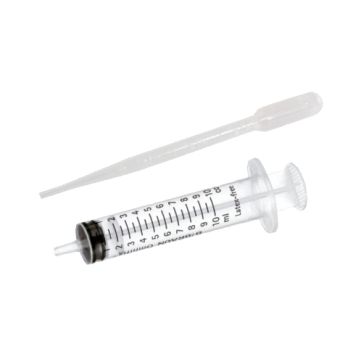 Minitec Plastic pipettes (10x) and Syringe with a blunt needle (1x) (59-9001-00)