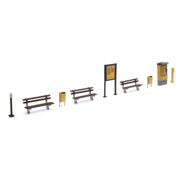 Artitec NS platform set, epoch IV-V - H0 / 1:87 (AR387.172)