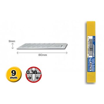 OLFA 30° snap-off blades - for SAB-10 - 9mm - 10x (SAB-10B)