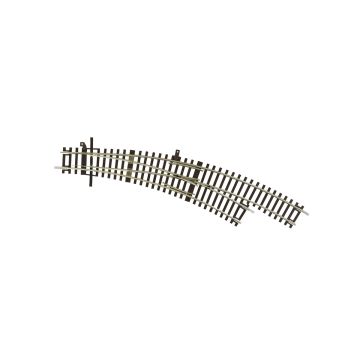 Roco Right Curved Turnout BWr3/4 without drive, radius 419.6mm - H0 / 1:87 (RO42473)
