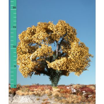Silhouette Maple overgrown with ivy - Late fall (yellow) - 2 (ca. 15-20cm) - H0 / TT (231-24)