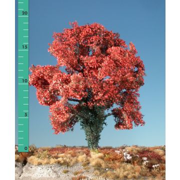 Silhouette Maple overgrown with ivy - Late fall (red) - 2 (ca. 15-20cm) - H0 / TT (231-25)