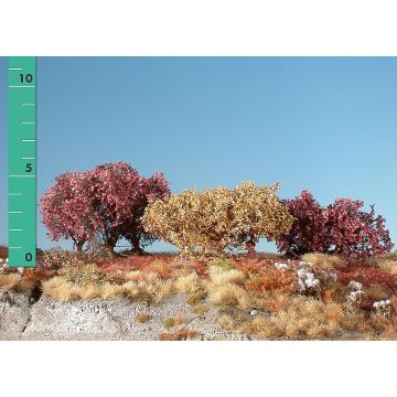 Silhouette Low shrubs - Late fall - 0 (< ca. 8cm) - H0 / TT (251-04)