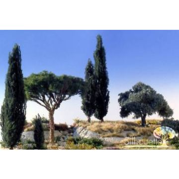 Silhouette Pine - Summer - 2 (ca. 15-20cm) - H0 / TT (263-22)