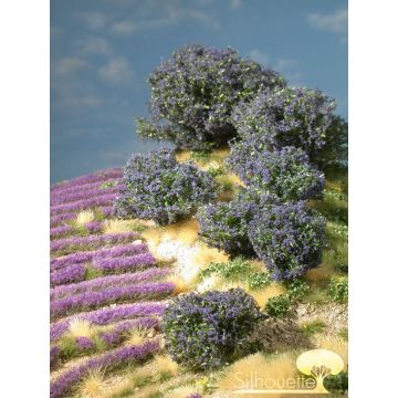 Silhouette Rhododendron - Blue - 0 (< ca. 8cm) - H0 / TT (253-08)