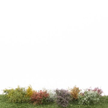 Silhouette Shrubs assortment, Profiline - Blooming -  ca. 3cm - H0 / TT (252-05)
