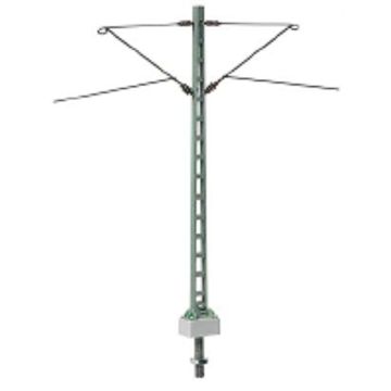 Sommerfeldt Middle mast, lattice-type (flat mast) with2 brackets, lacquer - H0 / 1:87 (186)